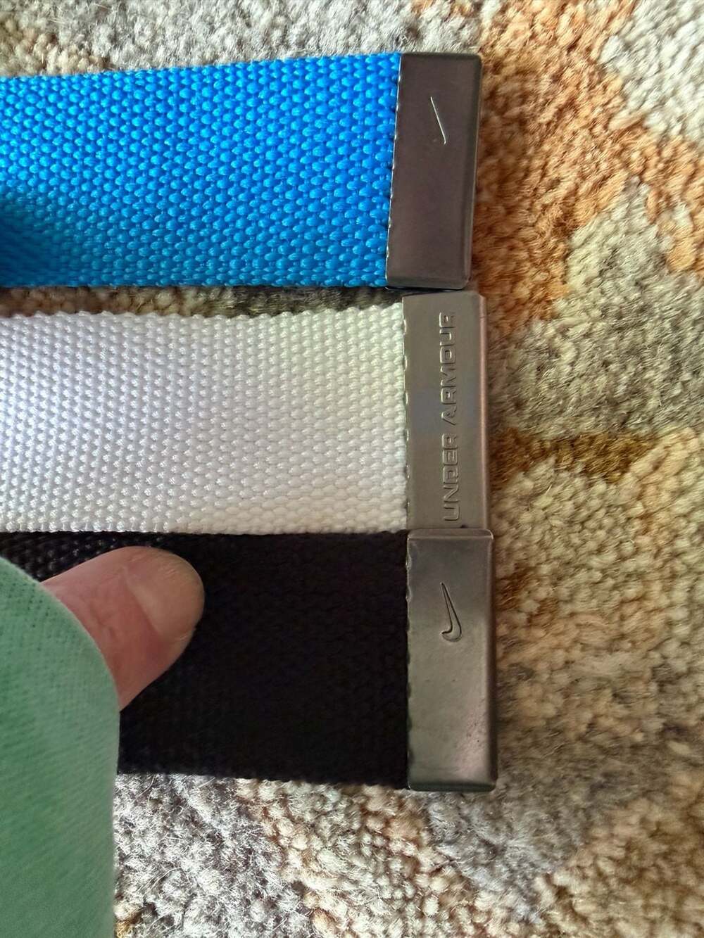 Under Armour and Nike  Webbed Golf Belt Set
